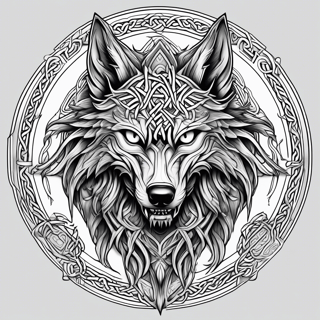 Fenrir in a Celtic Style