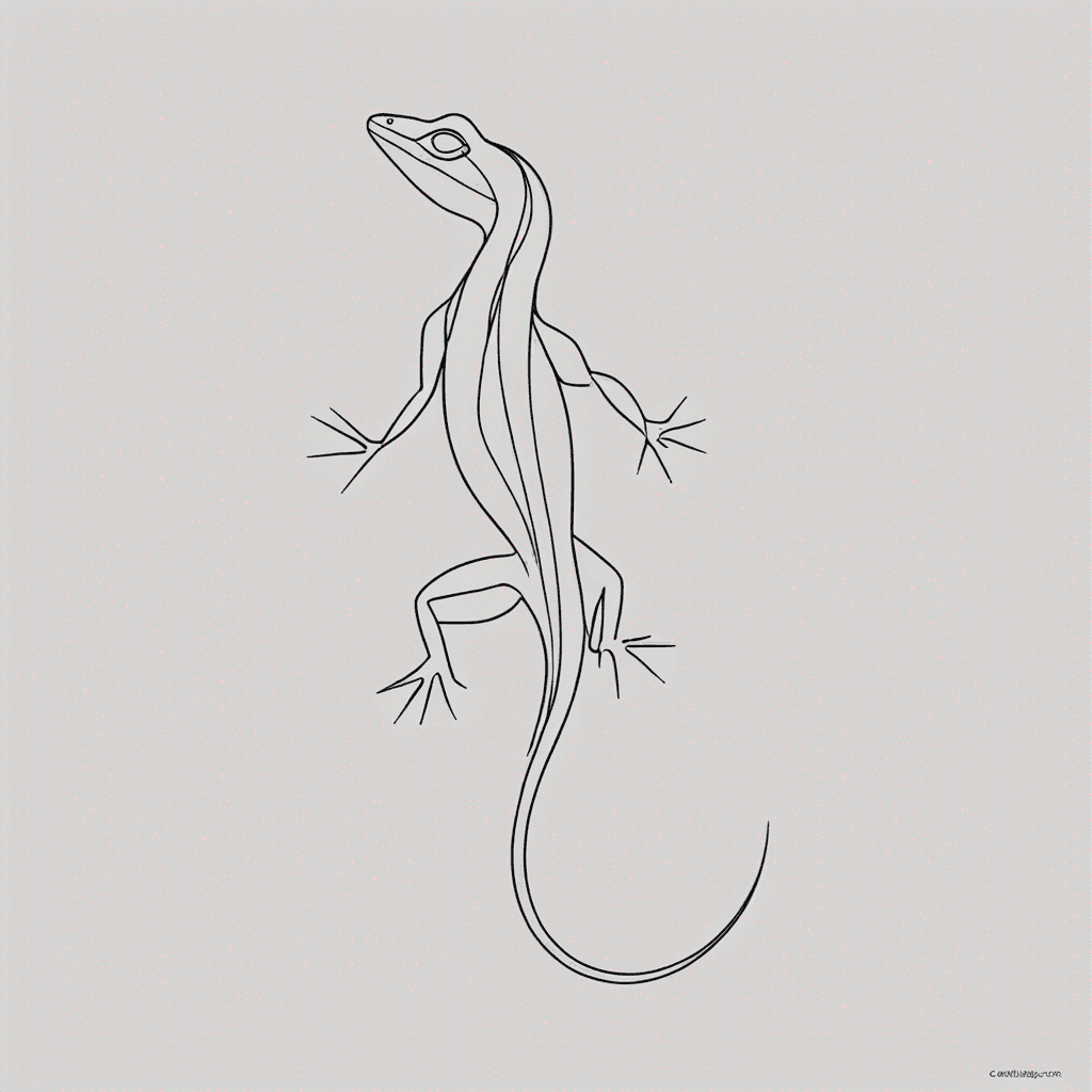 Lizard from the back 