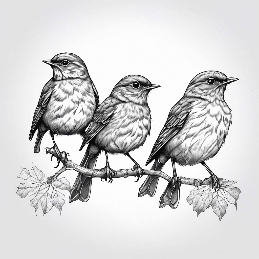 Three robins 