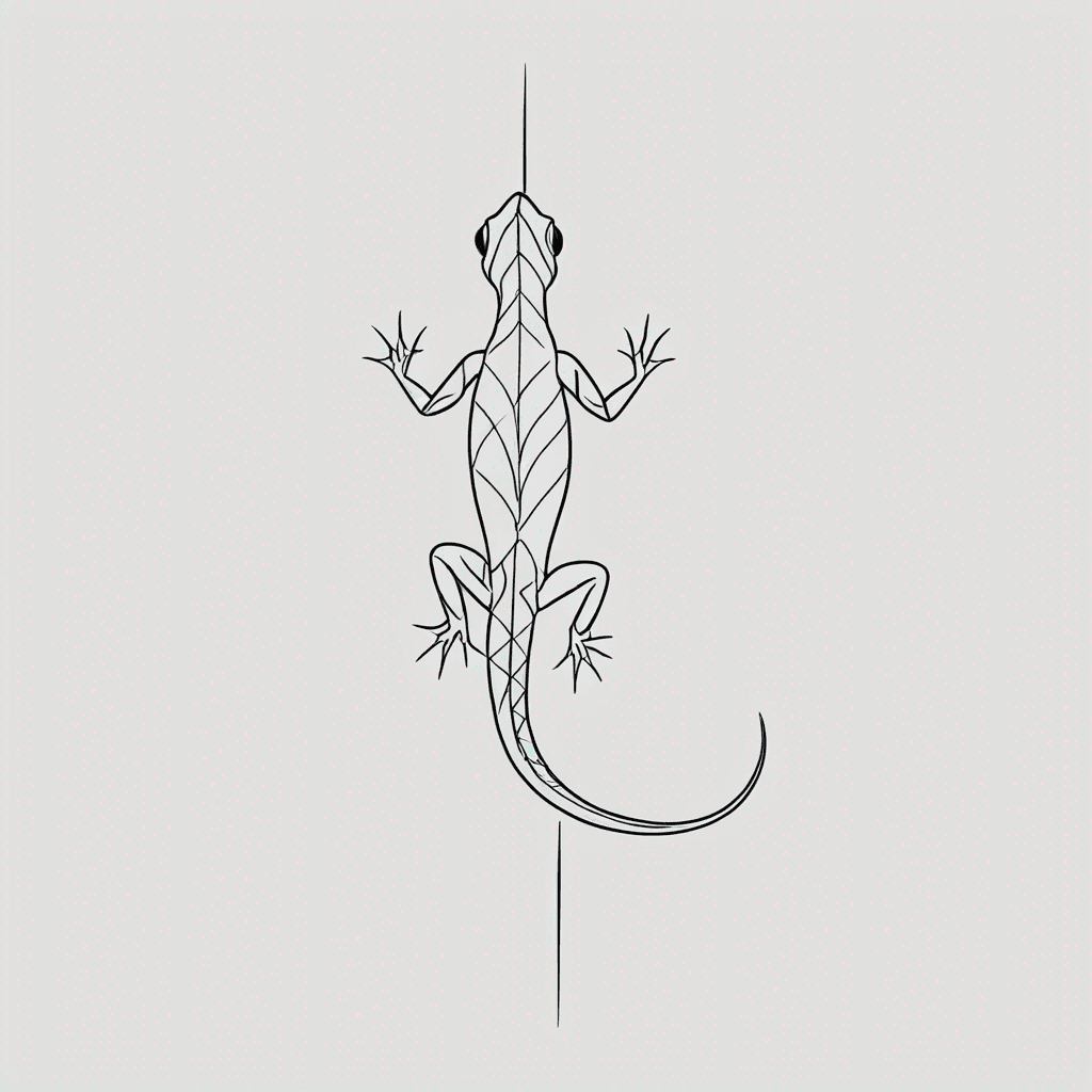 Lizard from the back 