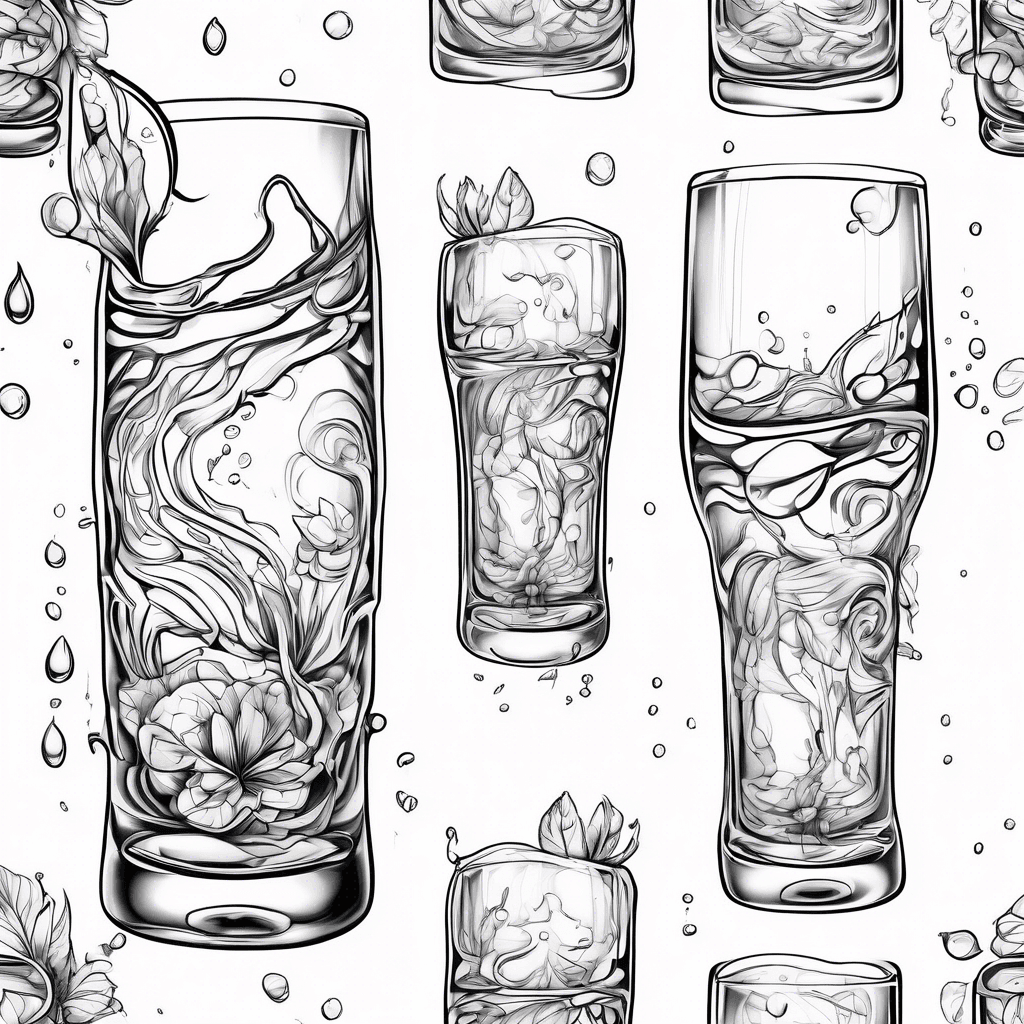 a beautiful glass of water