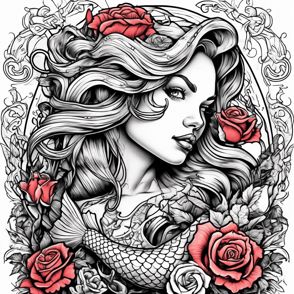 Topless mermaid 