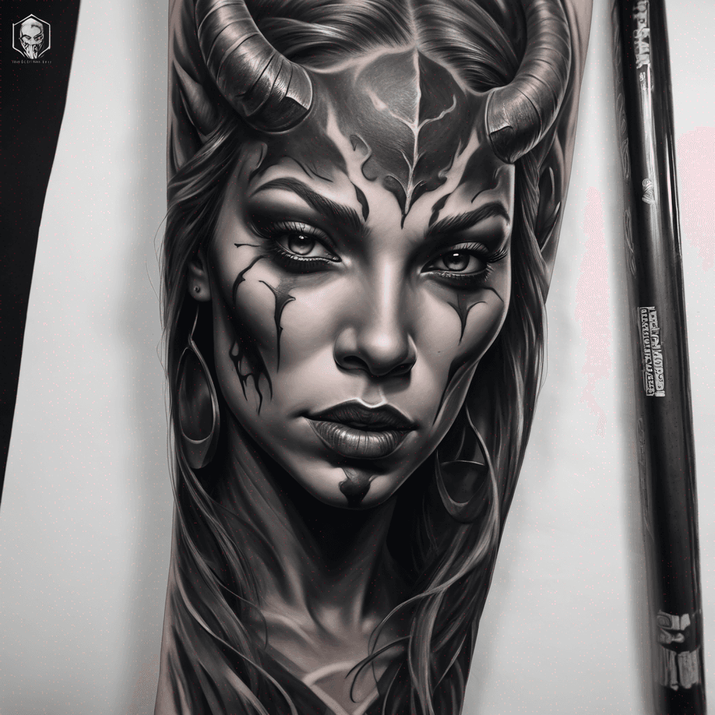 demon woman portrait
