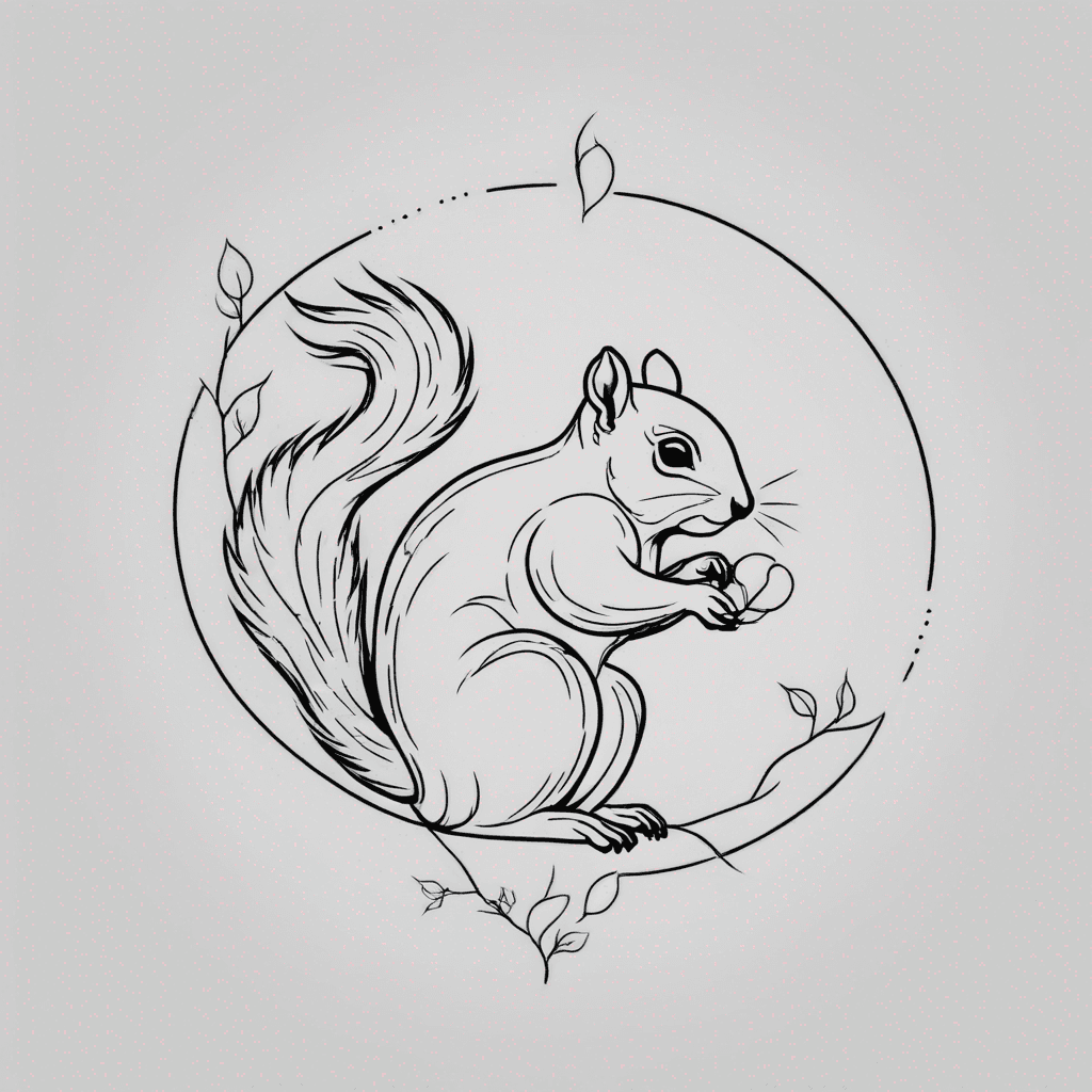 Squirrel on a tree