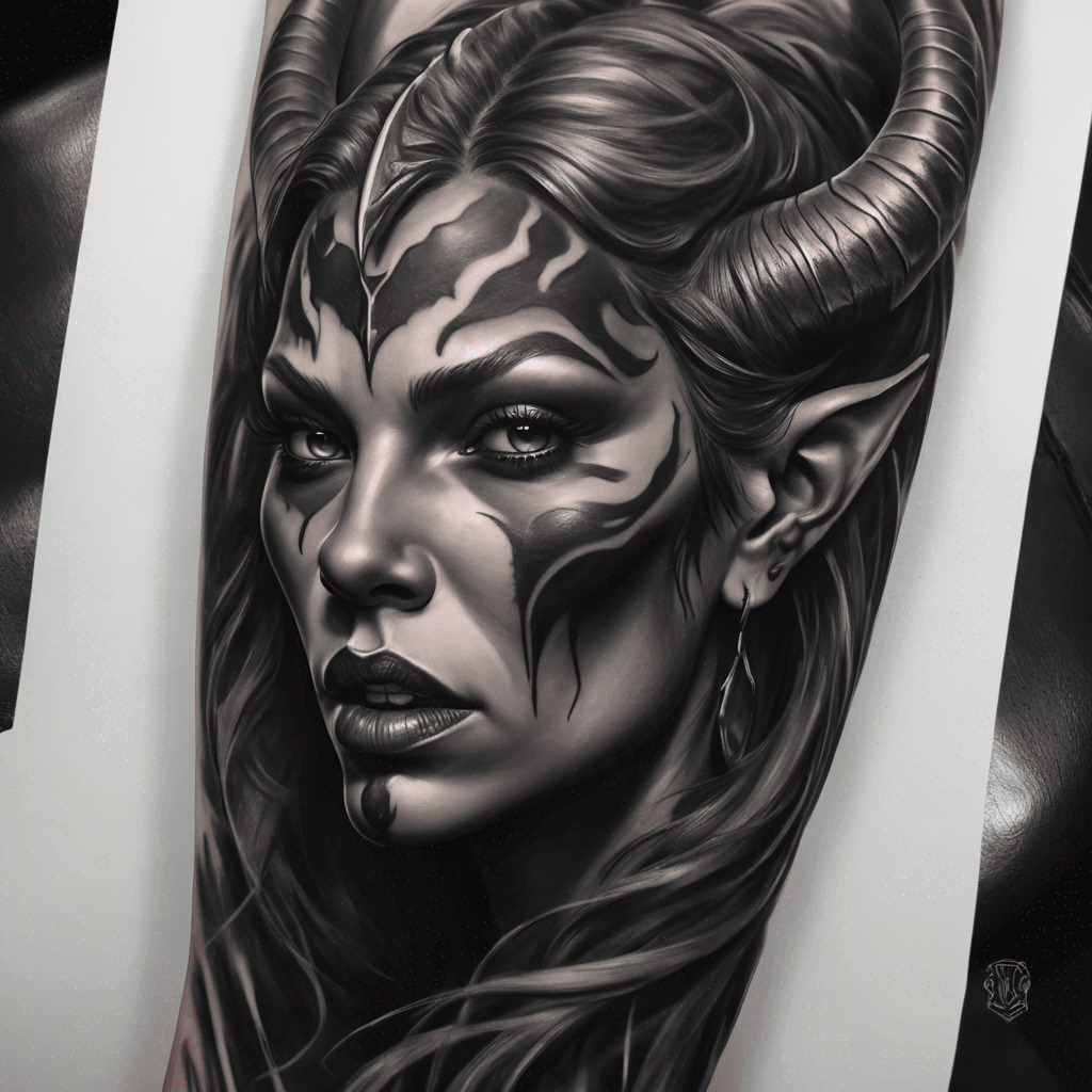 demon woman portrait