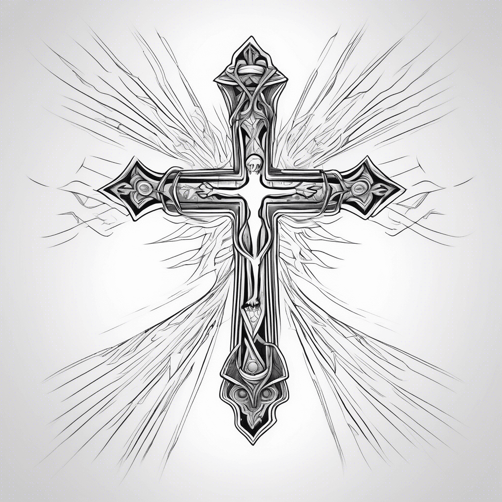 Cross on the hand 