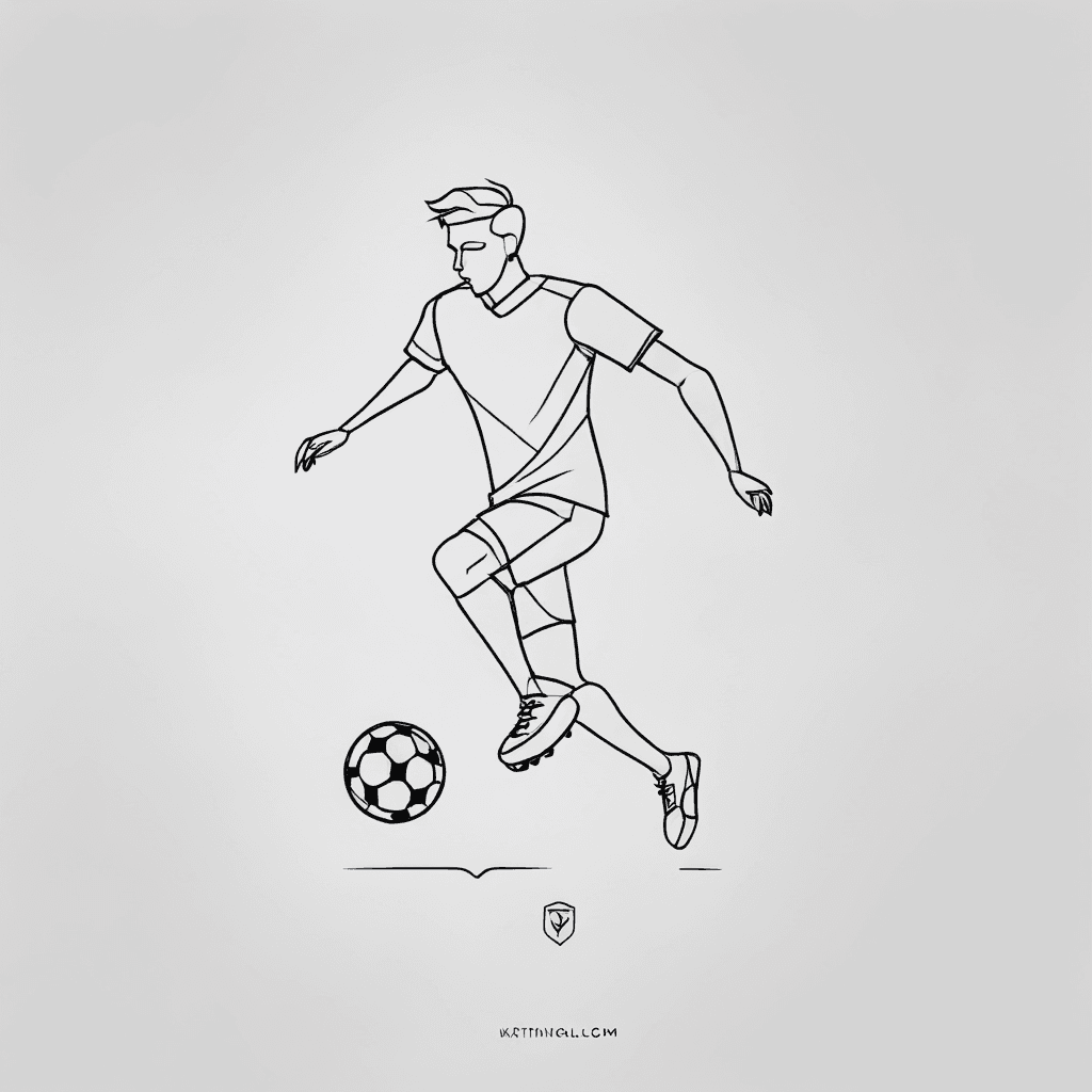 a guy playing soccer