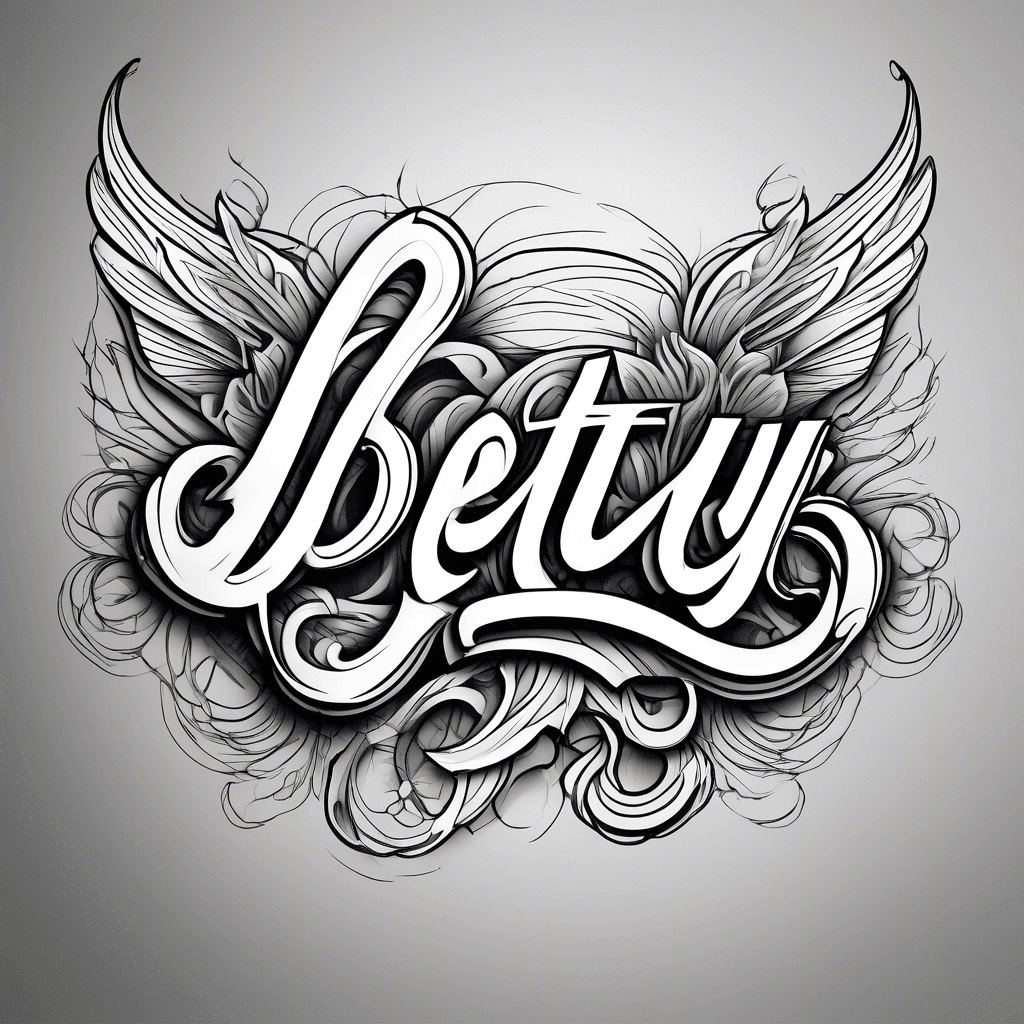 the name Betty in script