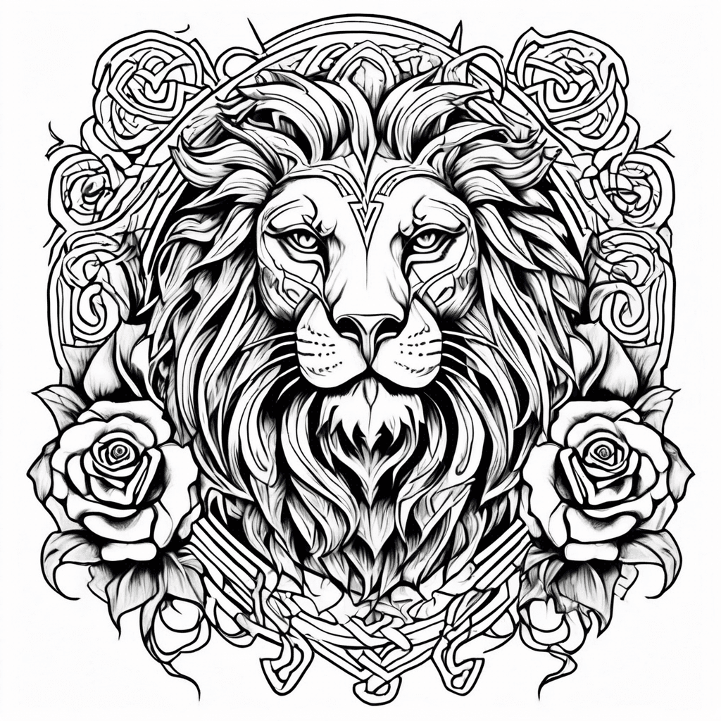 Simplistic celtic lion