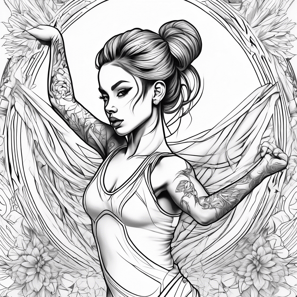 A girl dancer 