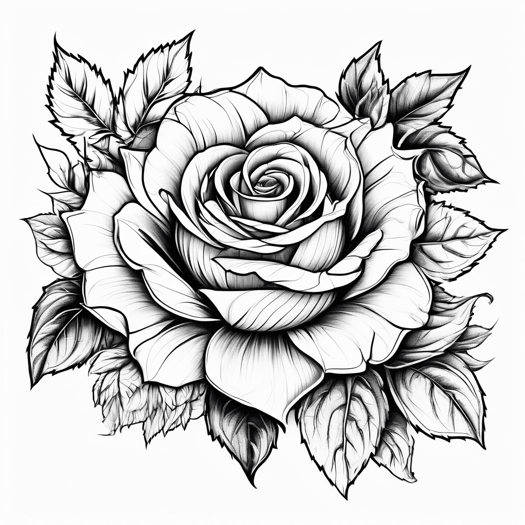 Rose an sunflower together