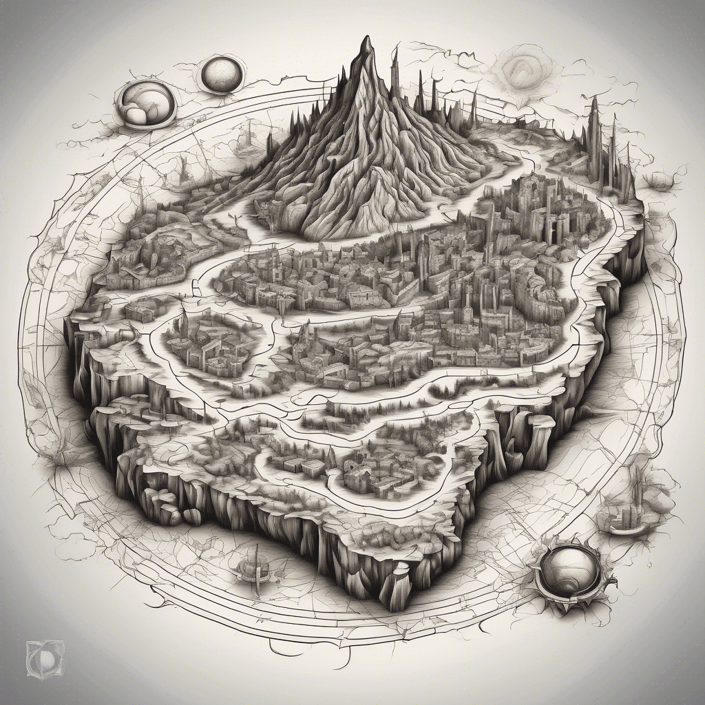 Map of Dantes inferno