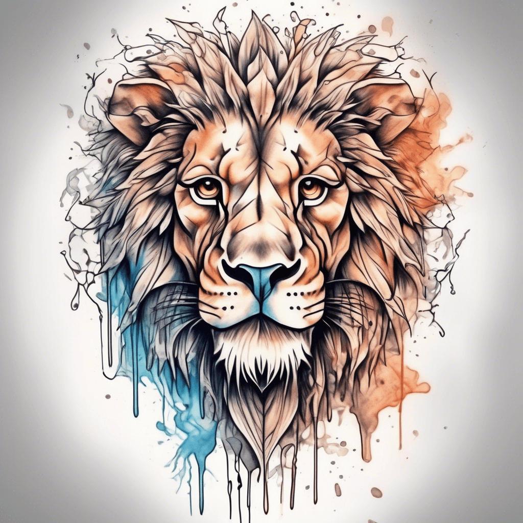 Lion and cross