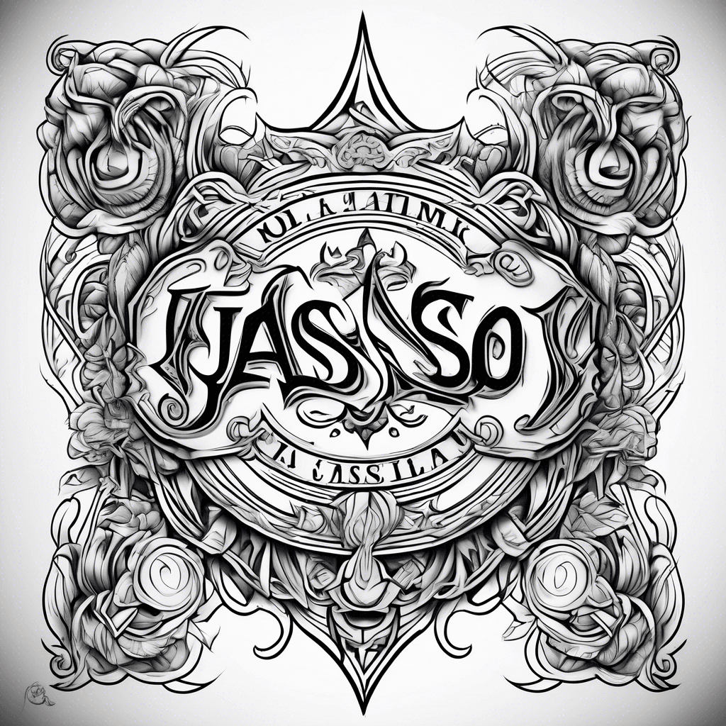 Last name jasso back tattoo