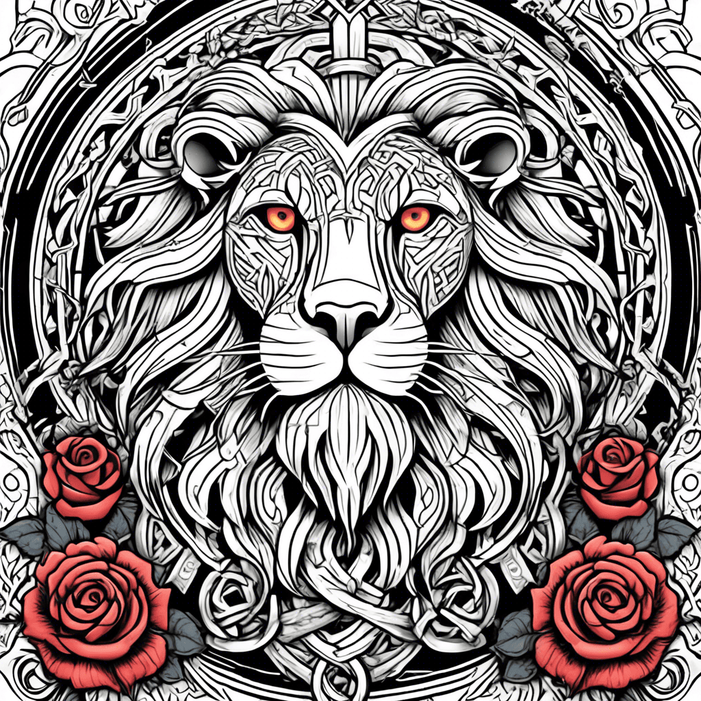 Simplistic celtic lion