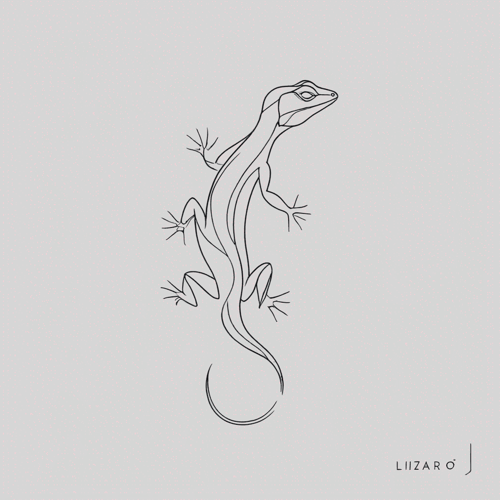 Lizard from the back 