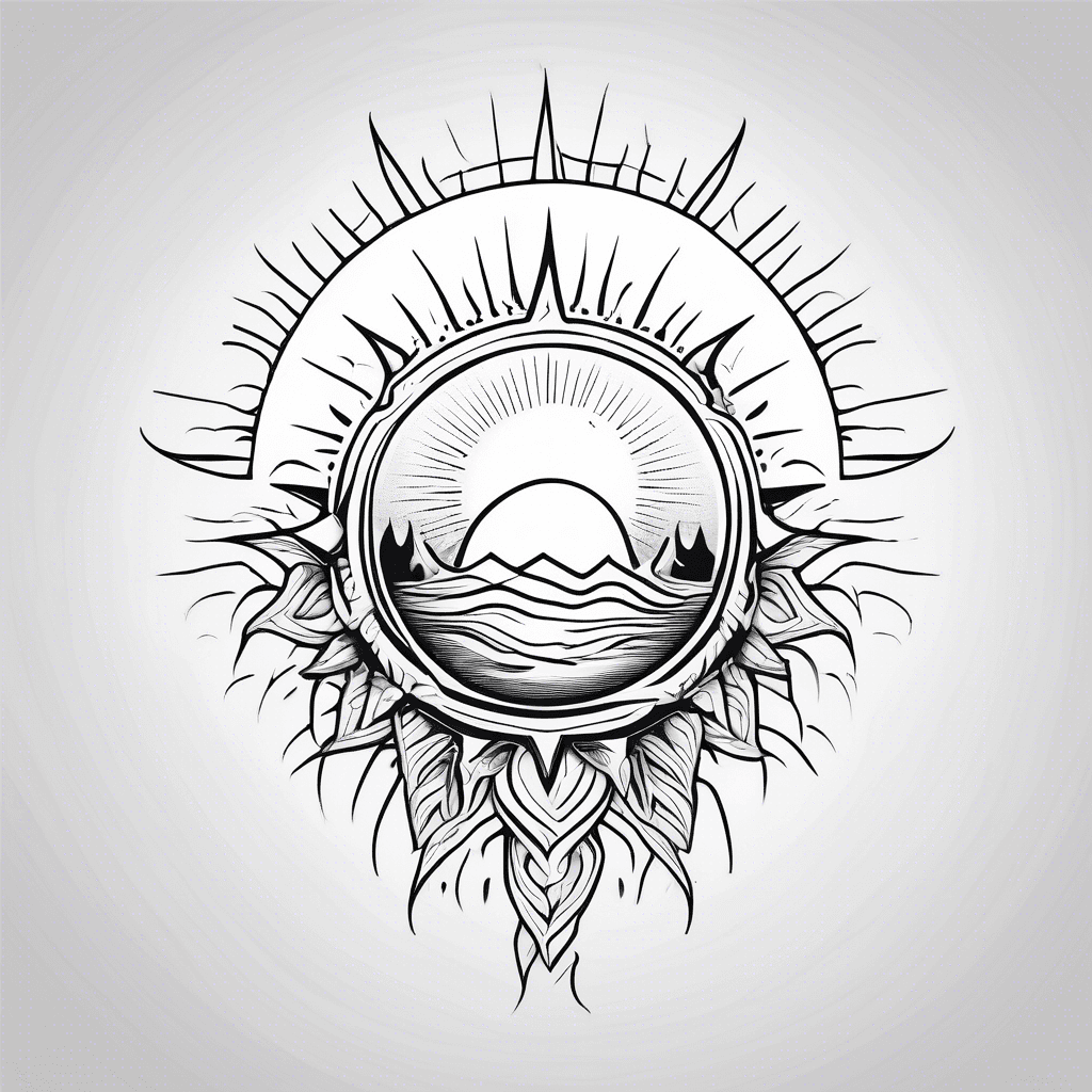 Half sun on wrist