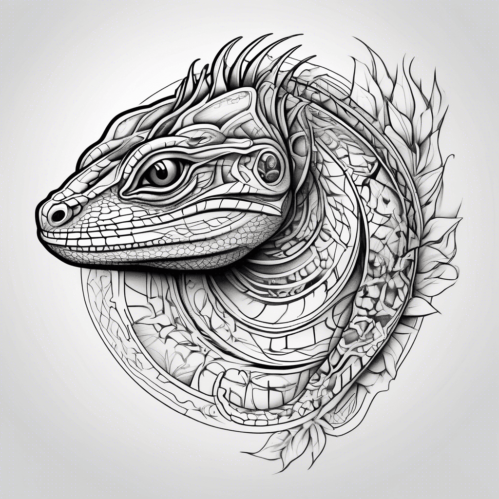 Lizard, view from the top