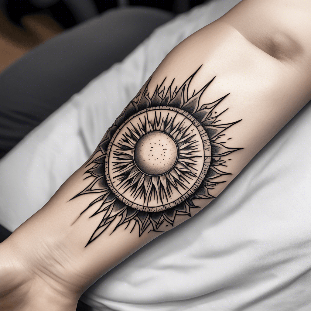 Half sun on wrist