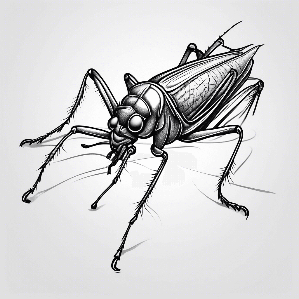 A simple black cricket 