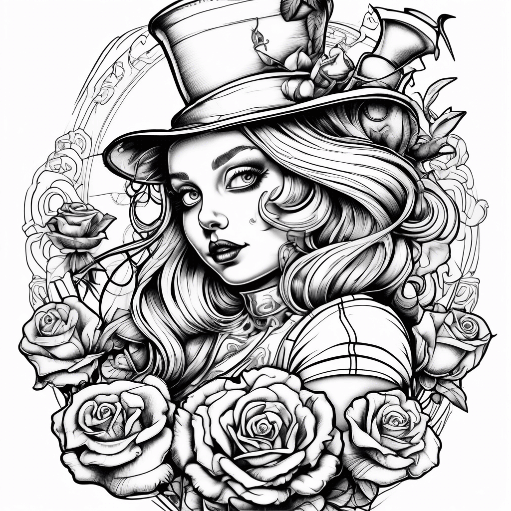  Alice in wonderland tattoos
