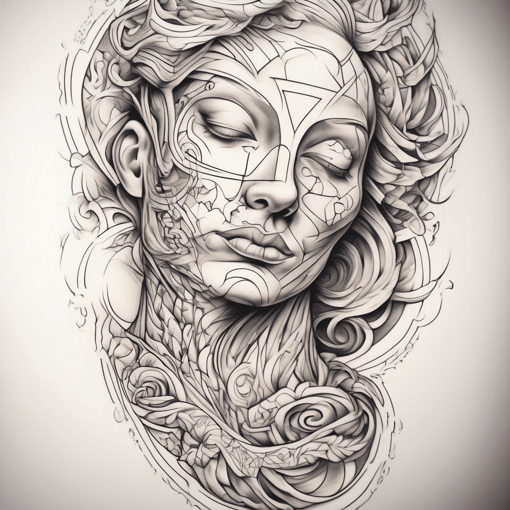 sculpture half with quote
