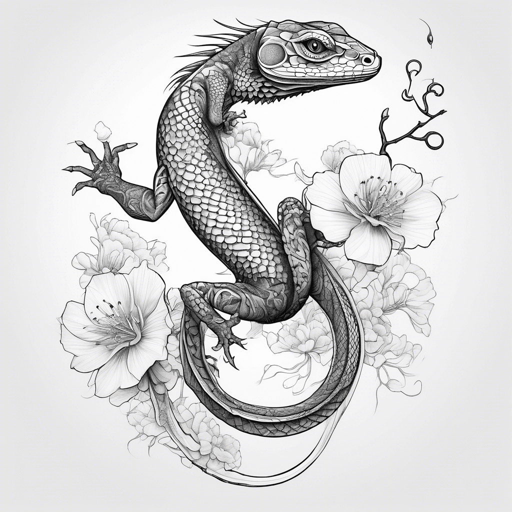 Lizard from the back 