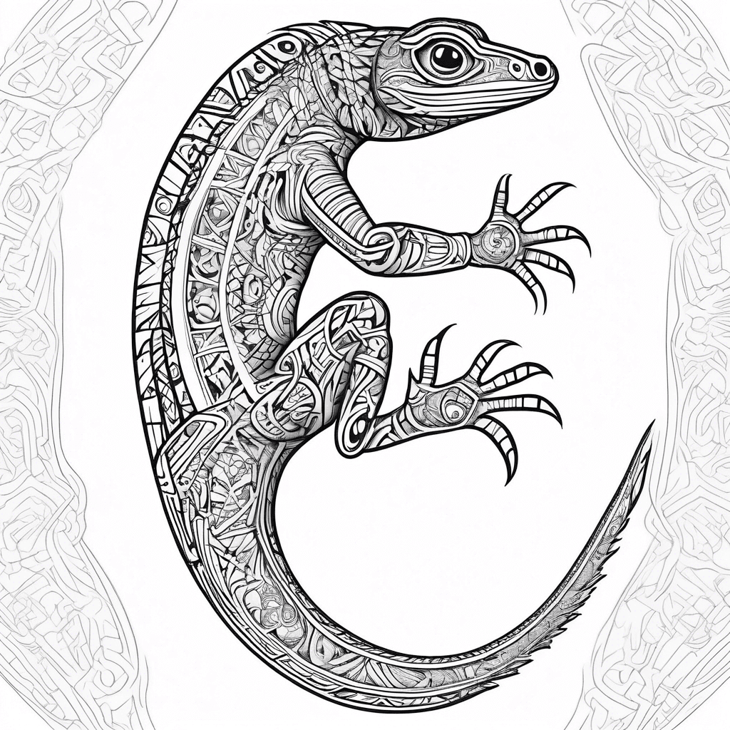 Lizard from the back 