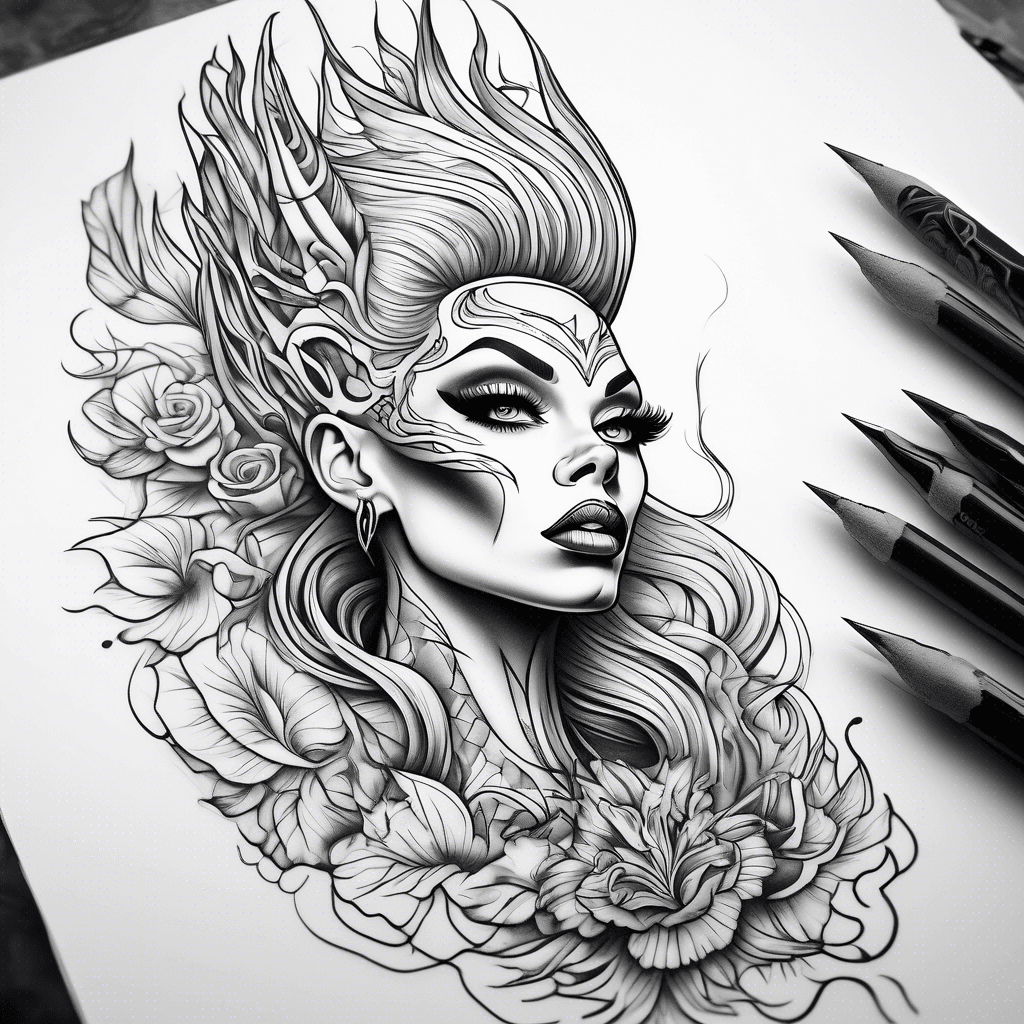 Drag race tattoo 