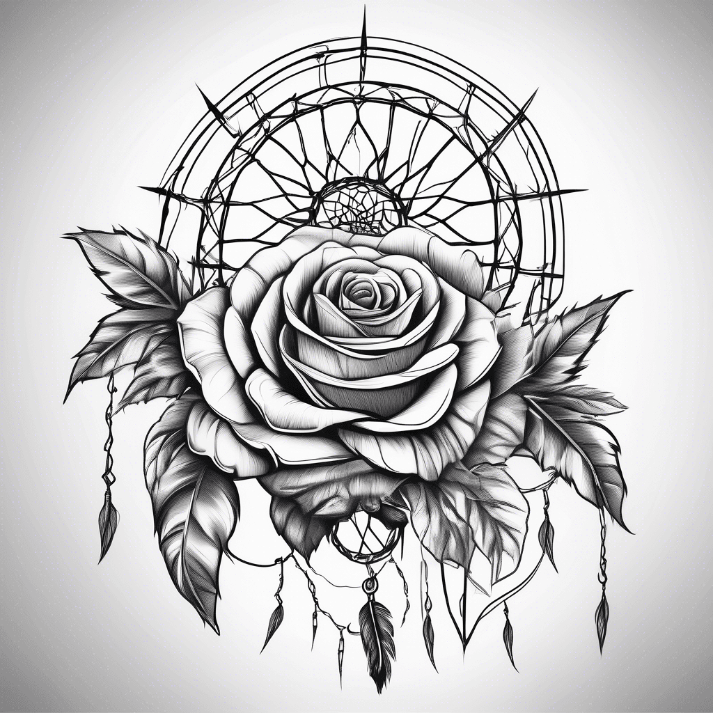 Roses, dream catcher, 