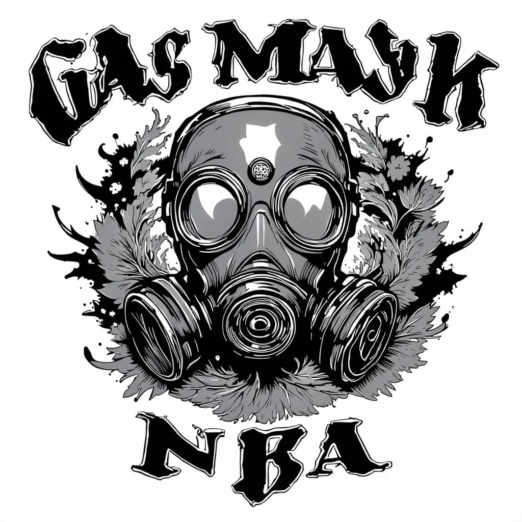 Gas mask in a spiral