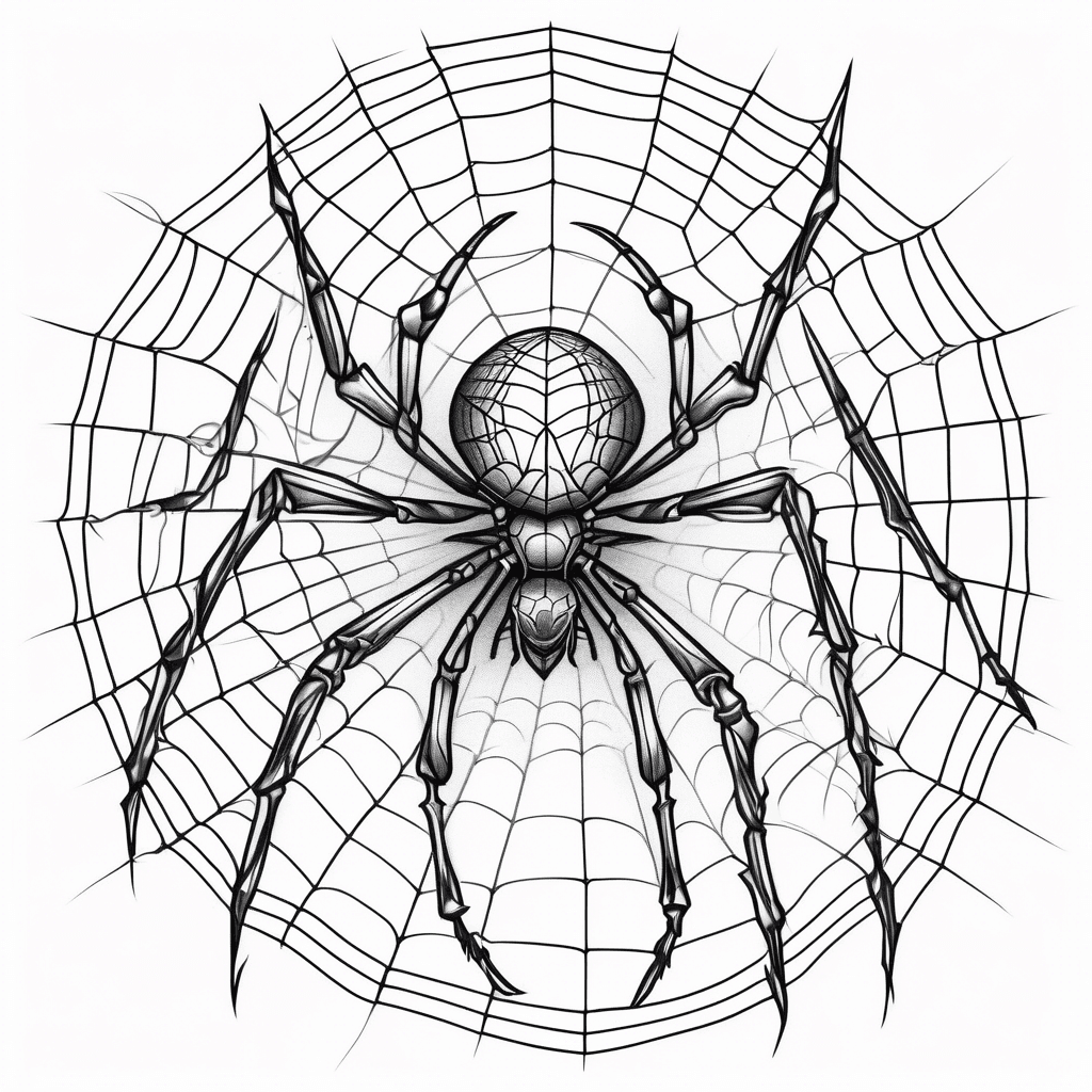 spider with a web