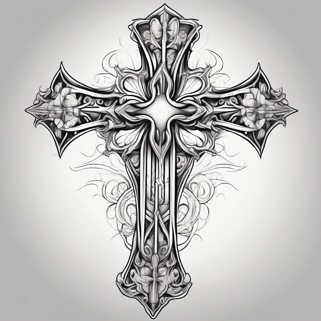 gothic cross tattoo 