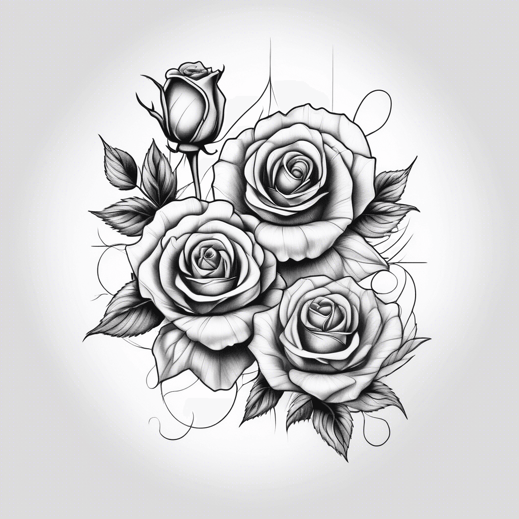 two rose tattoo