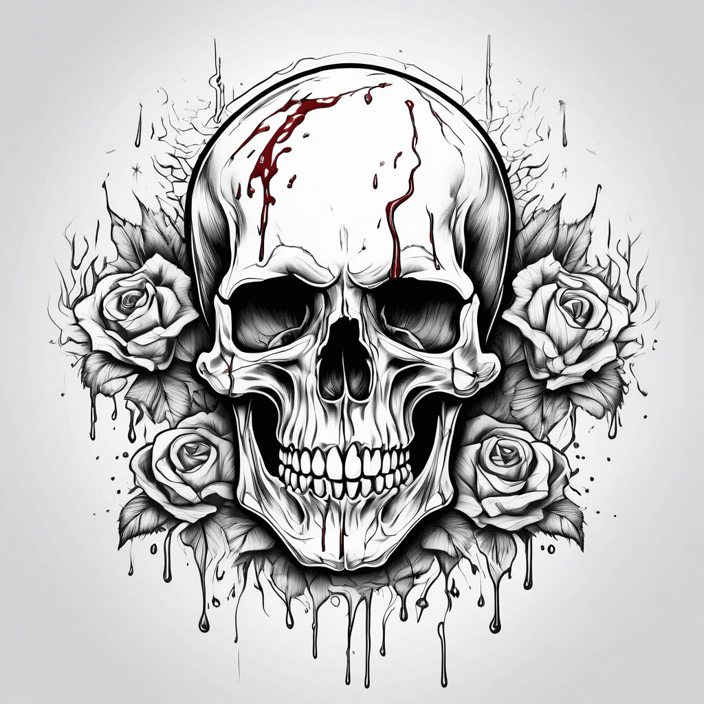 bleeding skull