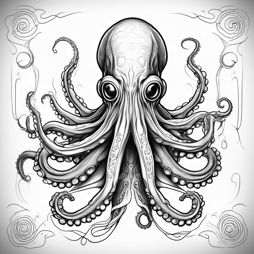 Giant squid octopus hybrid