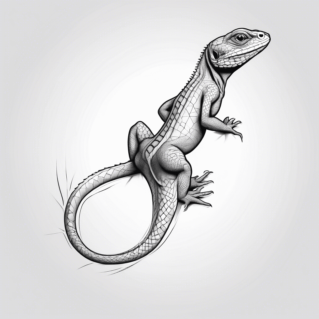Lizard from the back 