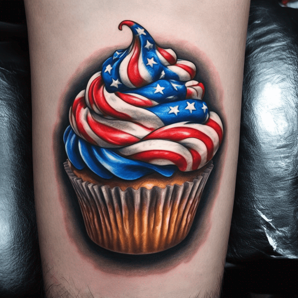 patriotic cupcake