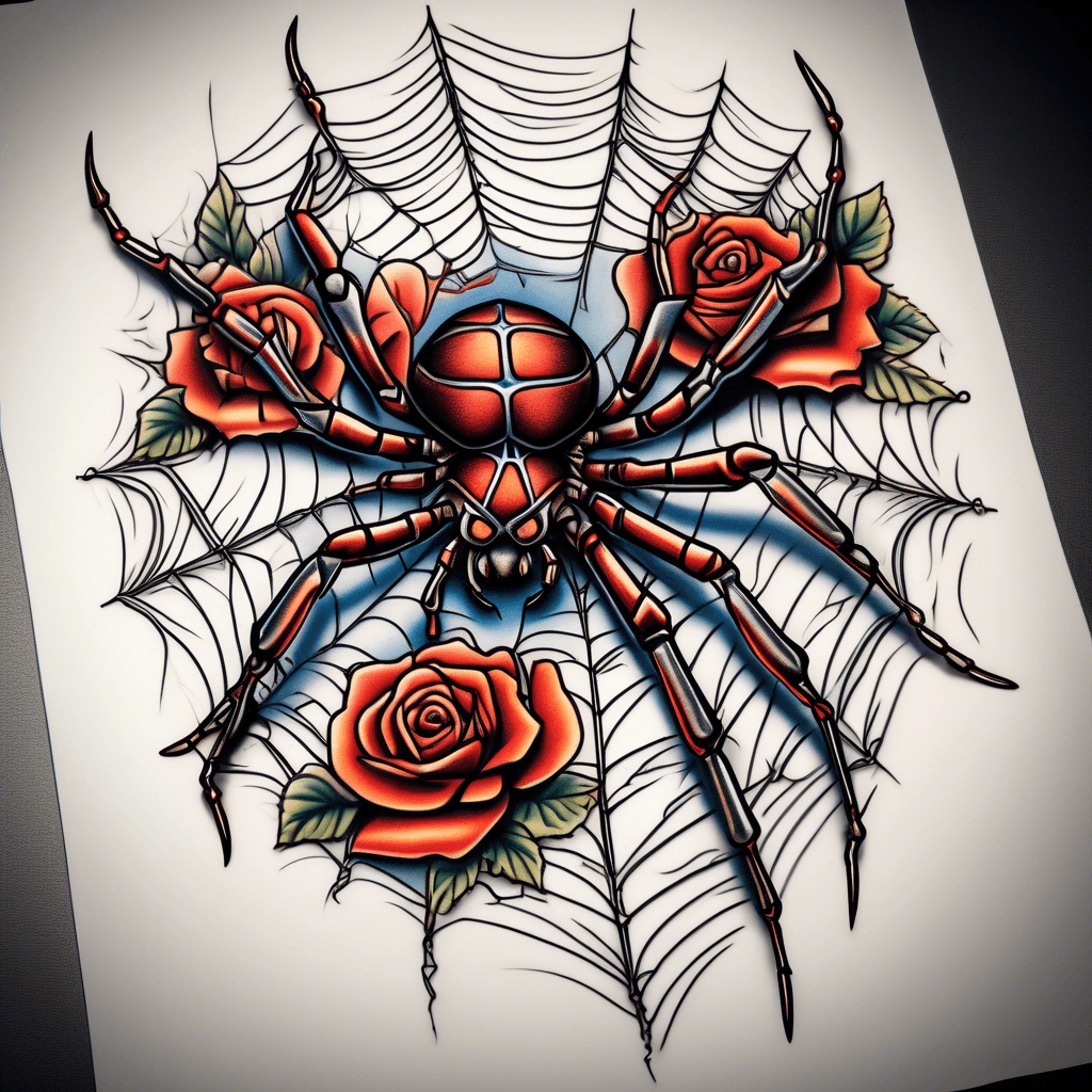 spider with a web