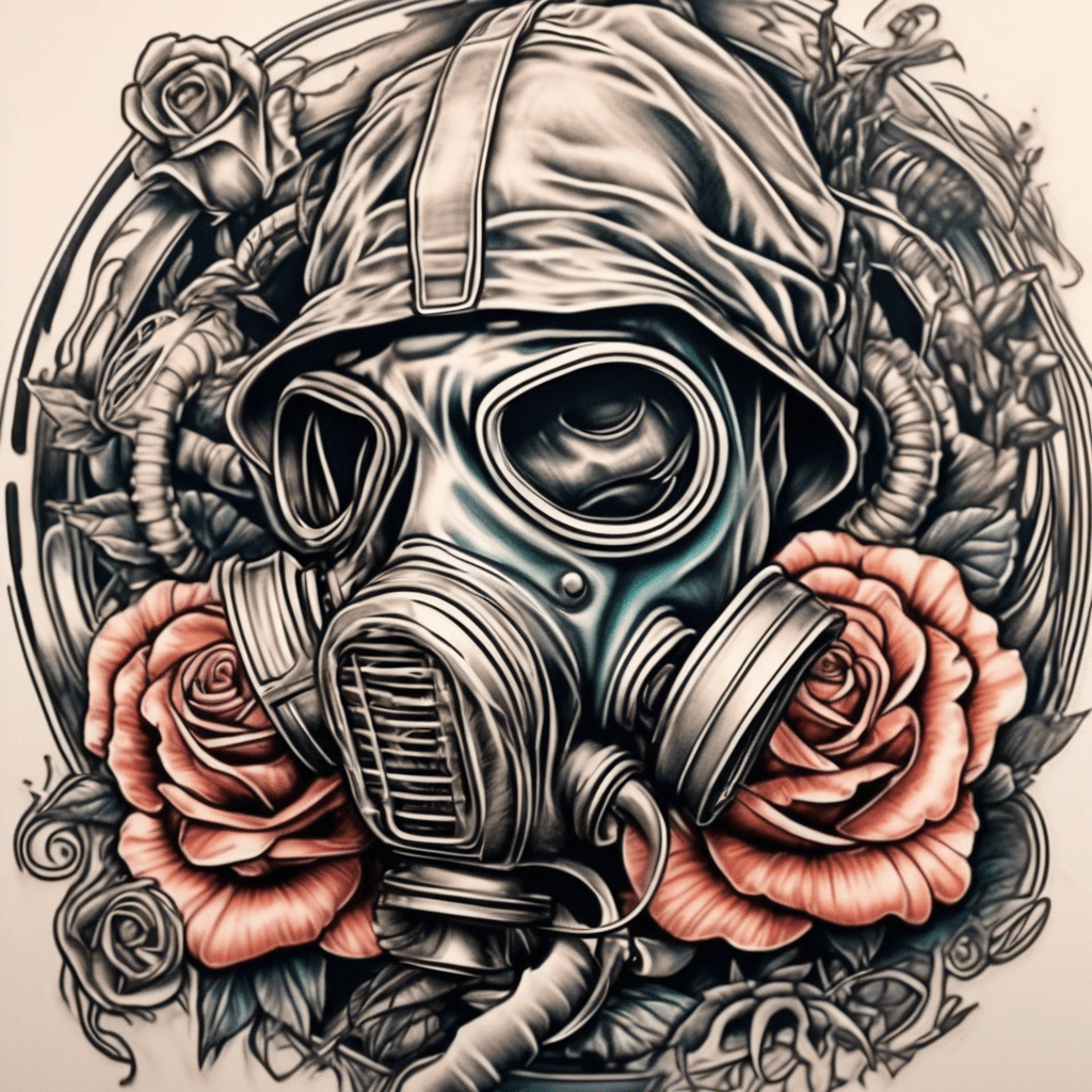 Gas mask in a spiral