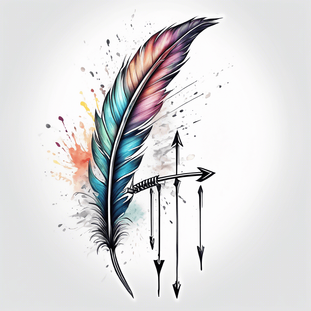 Arrow with a feather