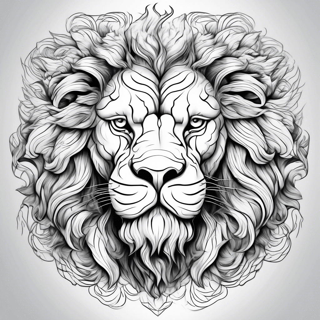 Clouds lion head 