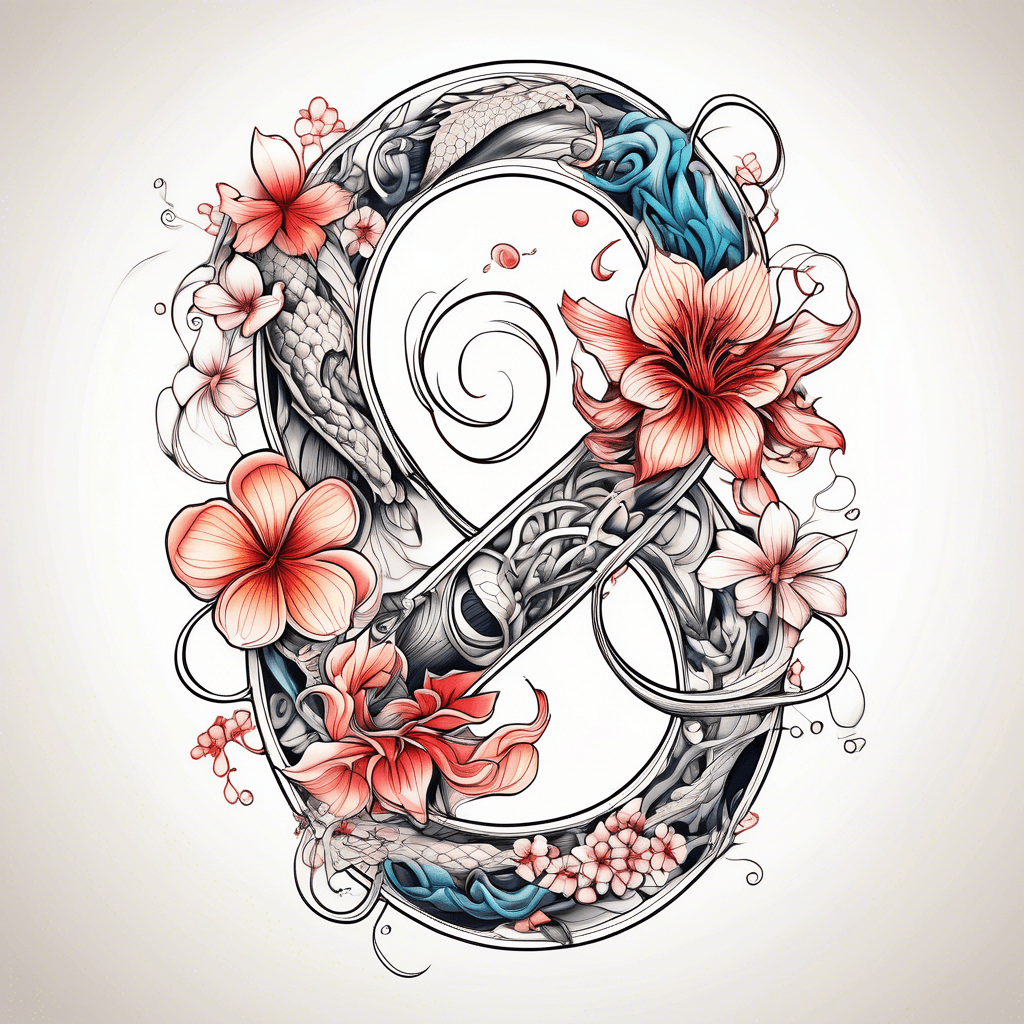 Infinity symbol flowers