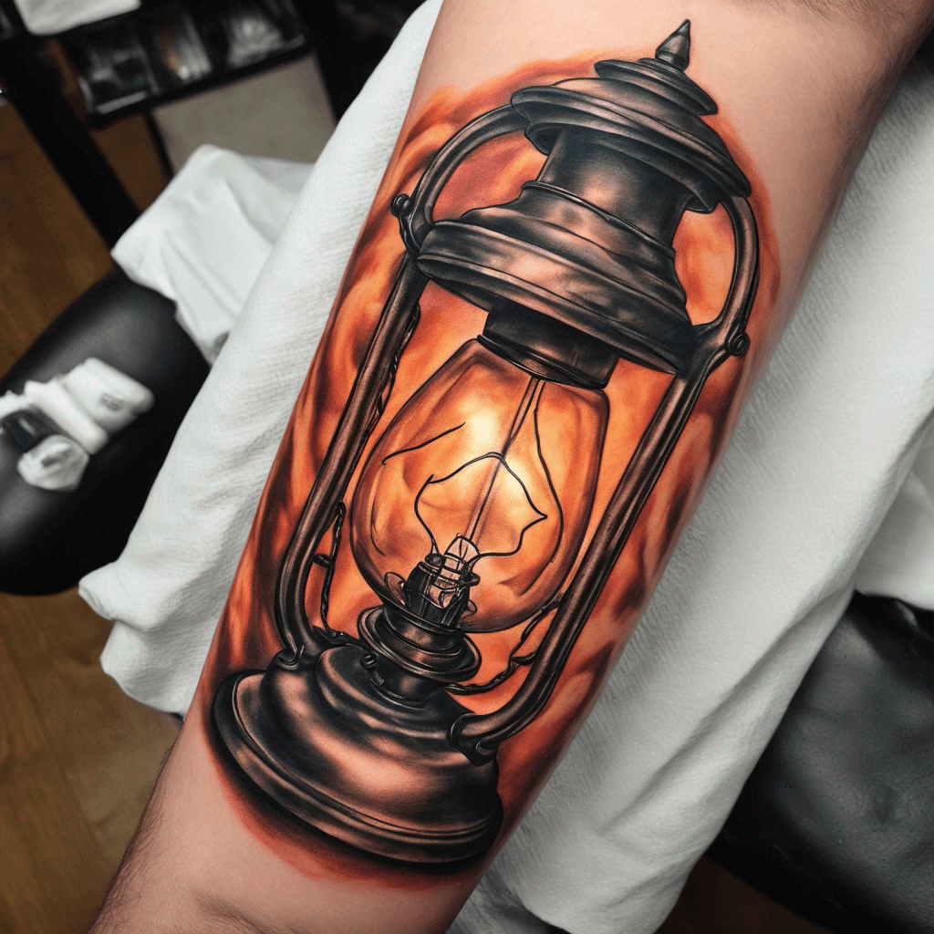 lamp representing an idea