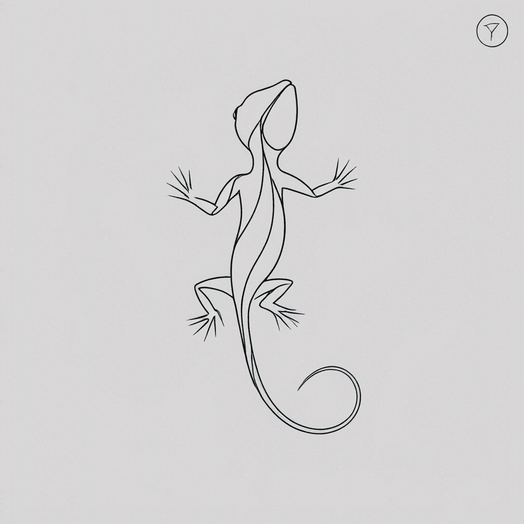 Lizard from the back 