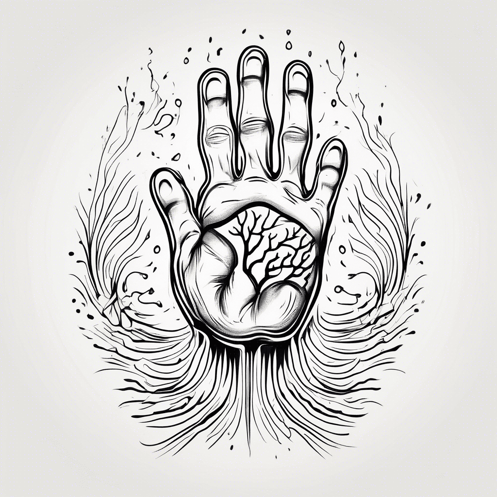  handprint and heartbeat 