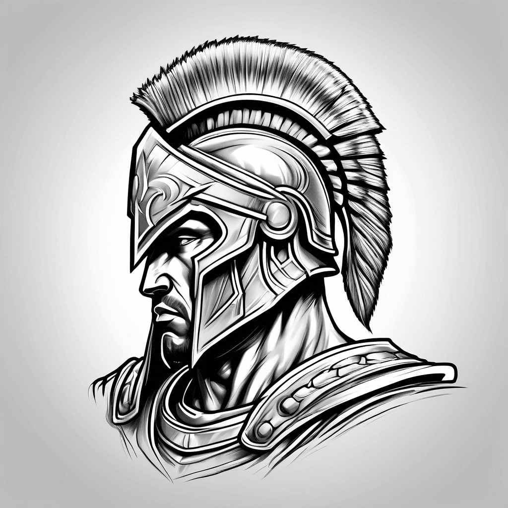 Spartan warrior portrait