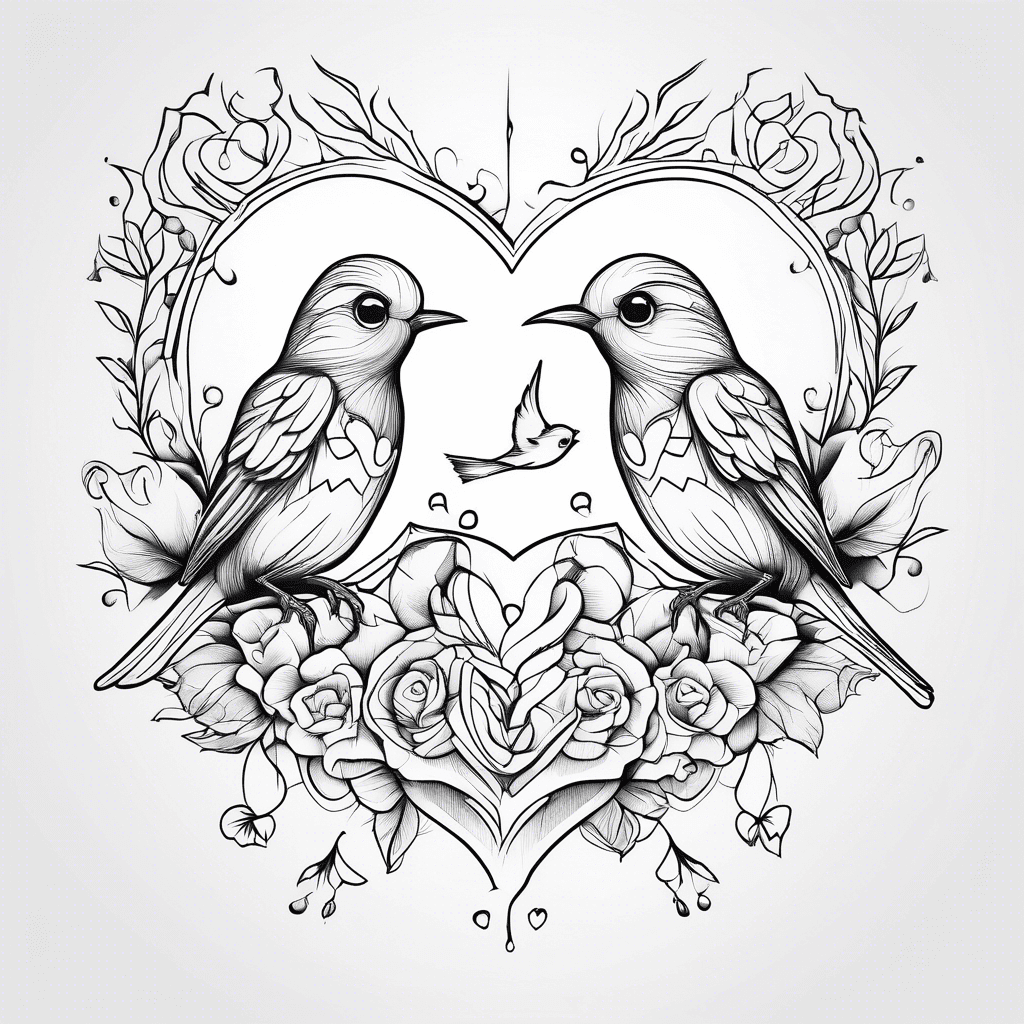 tiny Hearts and birds