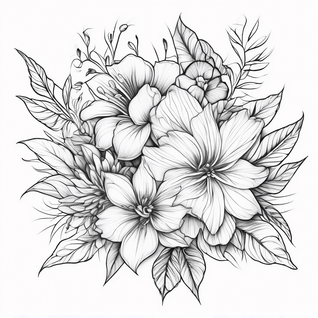 Floral ankle