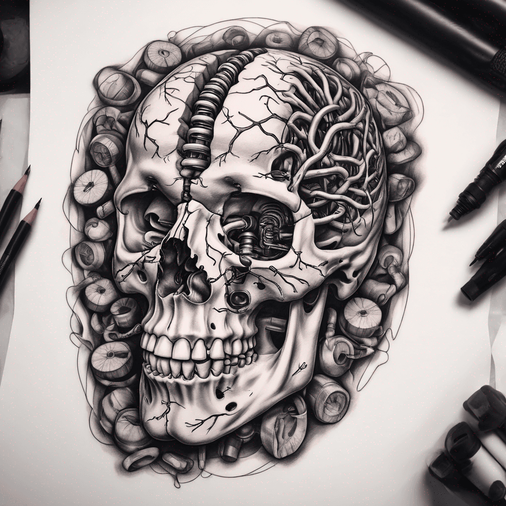 Cylinder head made of organs